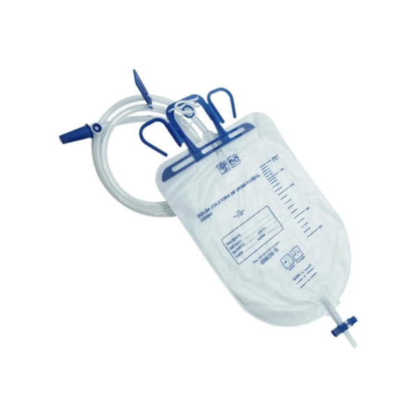 BOLSA COLETORA DE URINA SISTEMA FECHADO 2000ML C/ P.COLETA - BIOMASS