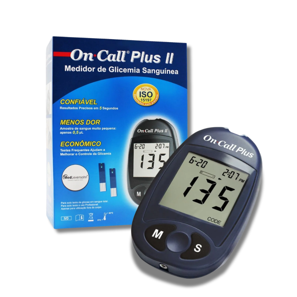 APARELHO MEDIDOR DE GLICEMIA ON CALL PLUS II SIMPLES - MEDLEVENSOHN